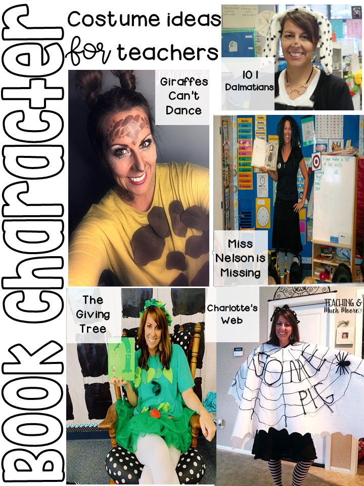 Halloween Book Character Costume Ideas for Teachers - Teaching & Much Moore