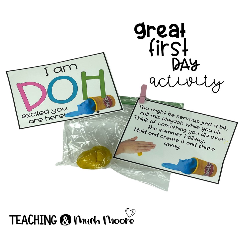 Back to School Playdoh Activity - Teaching &amp; Much Moore